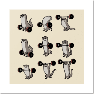 Olympic Lifting Otter Posters and Art